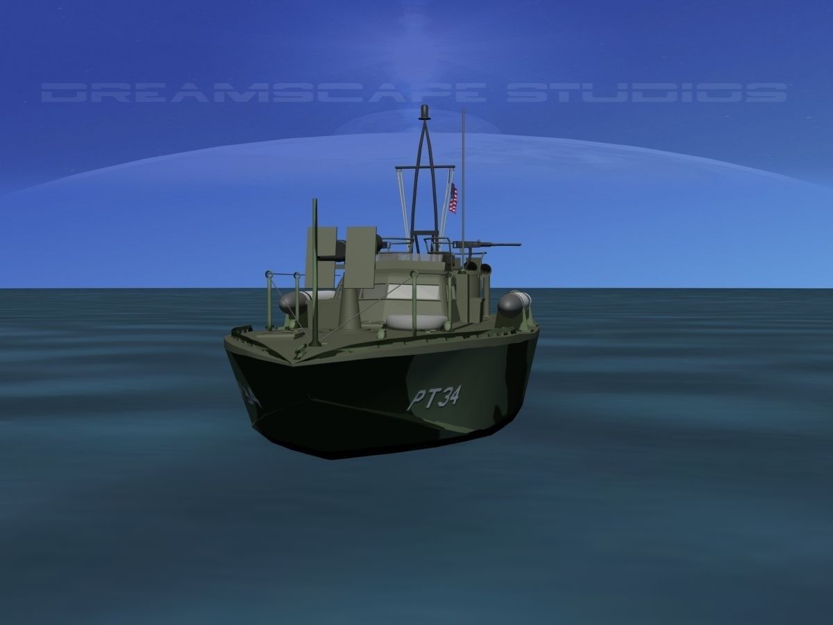 Patrol Torpedo Boat PT34 3D model_1