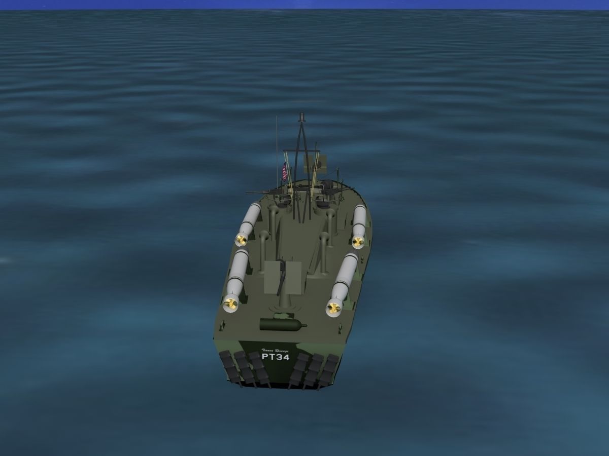 Patrol Torpedo Boat PT34 3D model_6