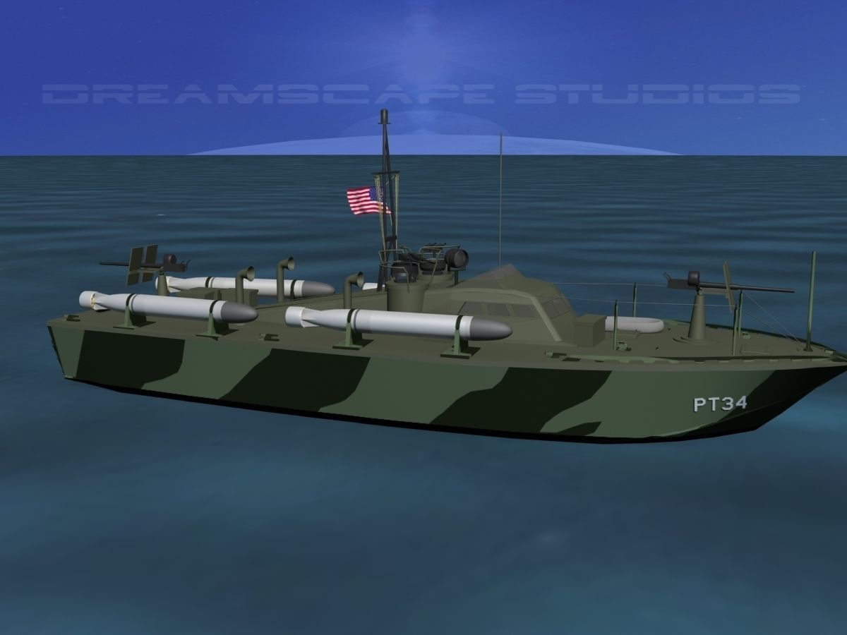 Patrol Torpedo Boat PT34 3D model_3