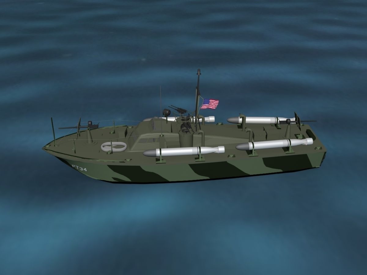Patrol Torpedo Boat PT34 3D model_9