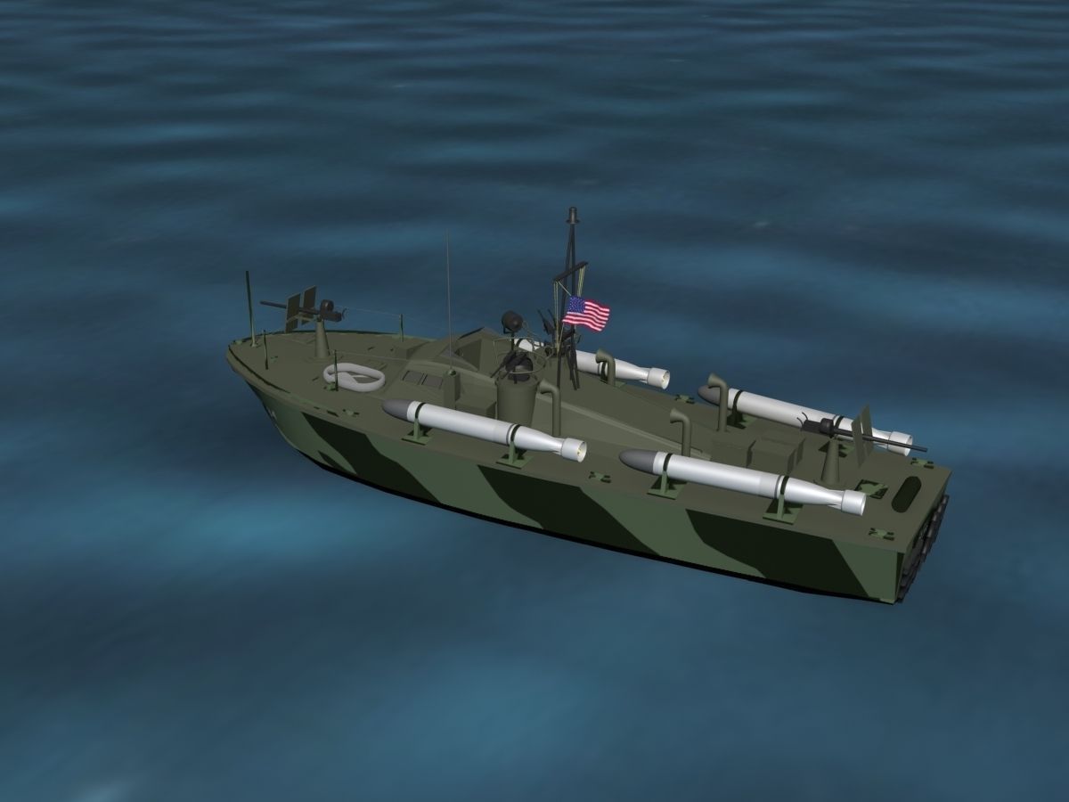 Patrol Torpedo Boat PT34 3D model_8