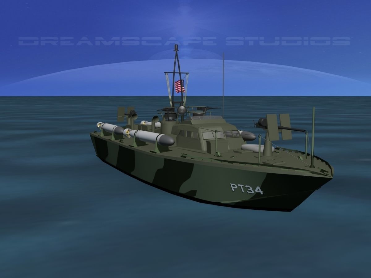 Patrol Torpedo Boat PT34 3D model_2