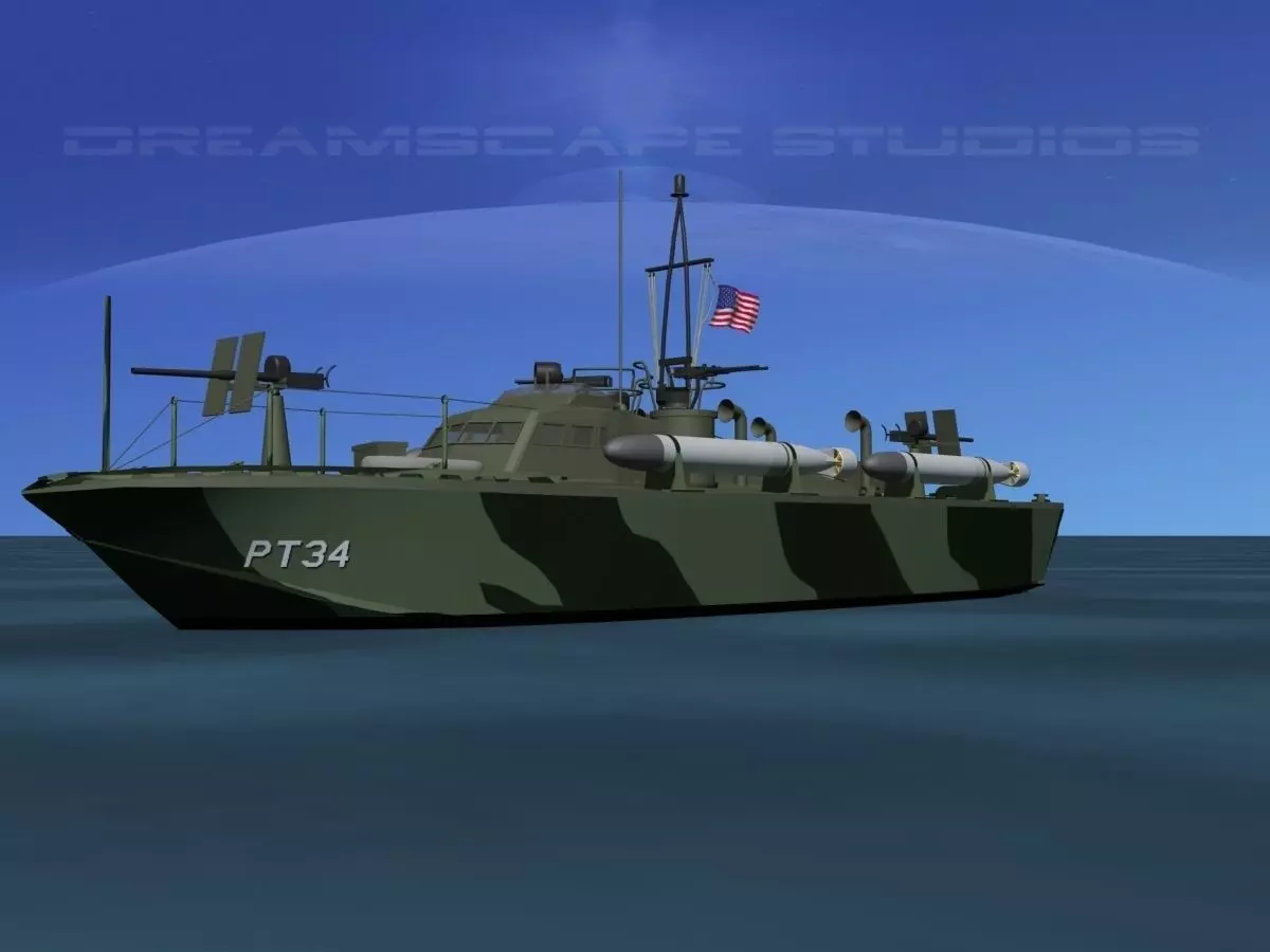 Patrol Torpedo Boat PT34 3D model_0