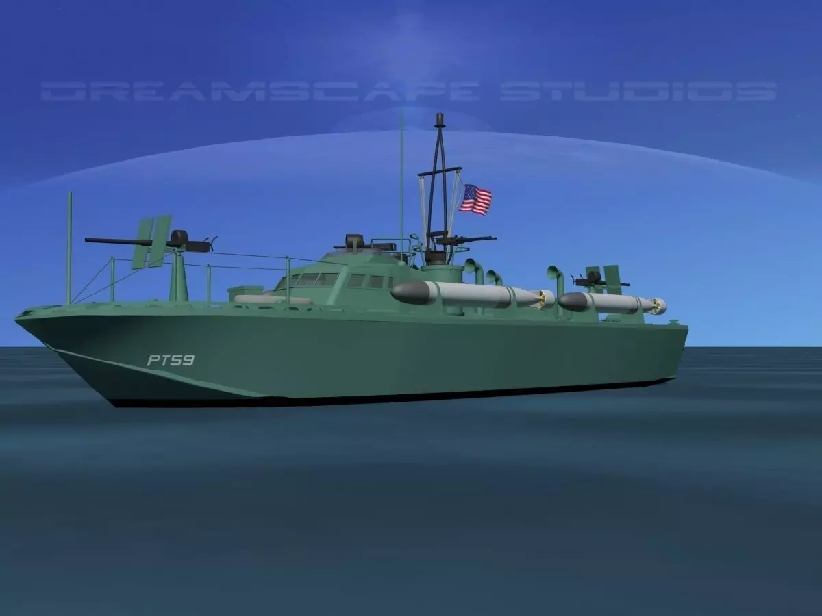 Patrol Torpedo Boat PT59 3D model_0