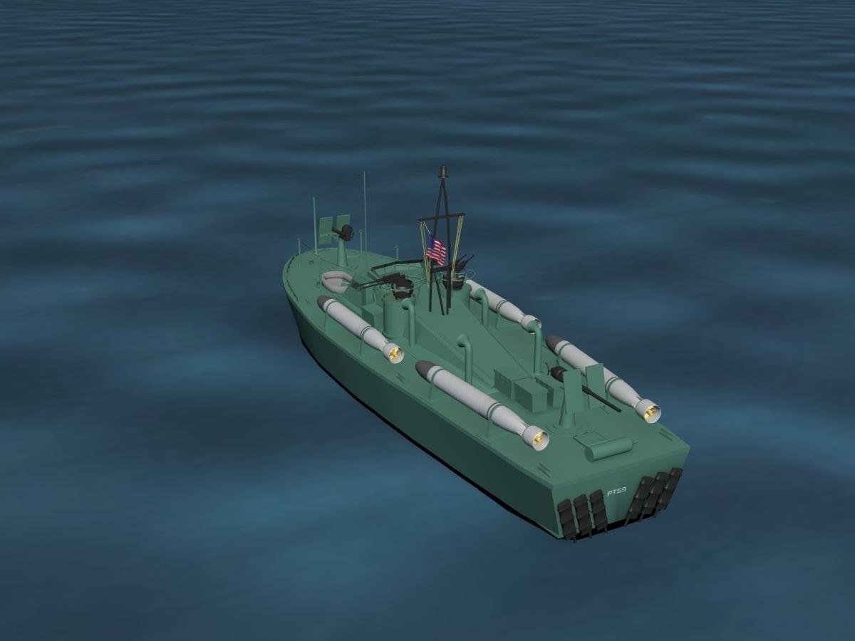 Patrol Torpedo Boat PT59 3D model_8