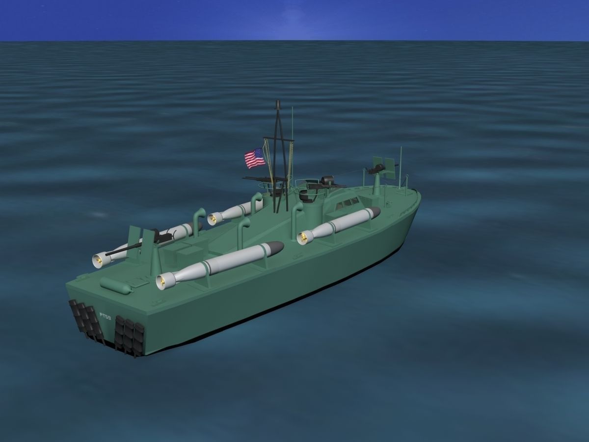 Patrol Torpedo Boat PT59 3D model_5