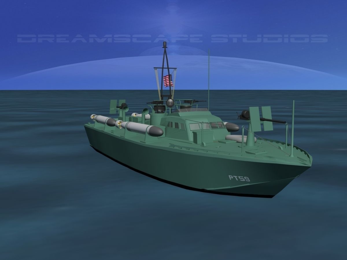 Patrol Torpedo Boat PT59 3D model_2