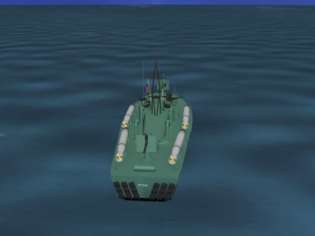 Patrol Torpedo Boat PT59 3D model_6