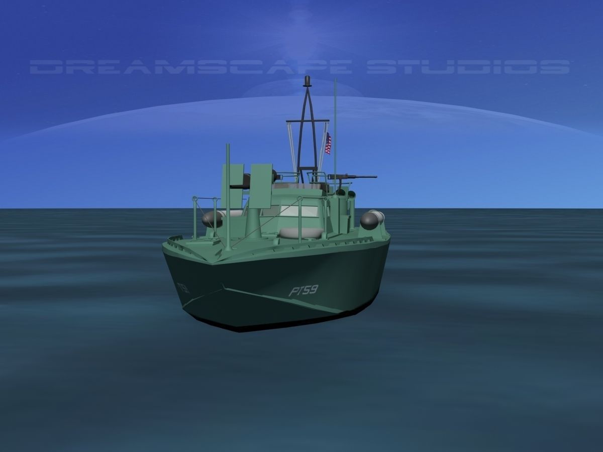 Patrol Torpedo Boat PT59 3D model_1