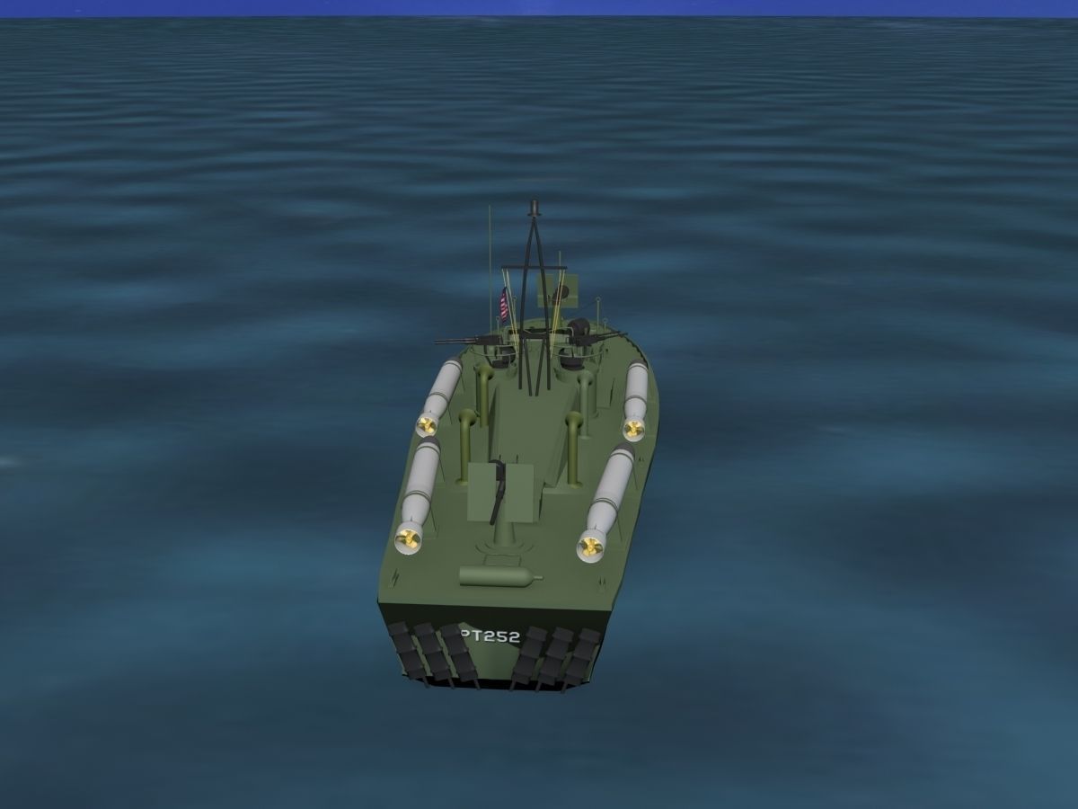 Patrol Torpedo Boat PT252 3D model_7