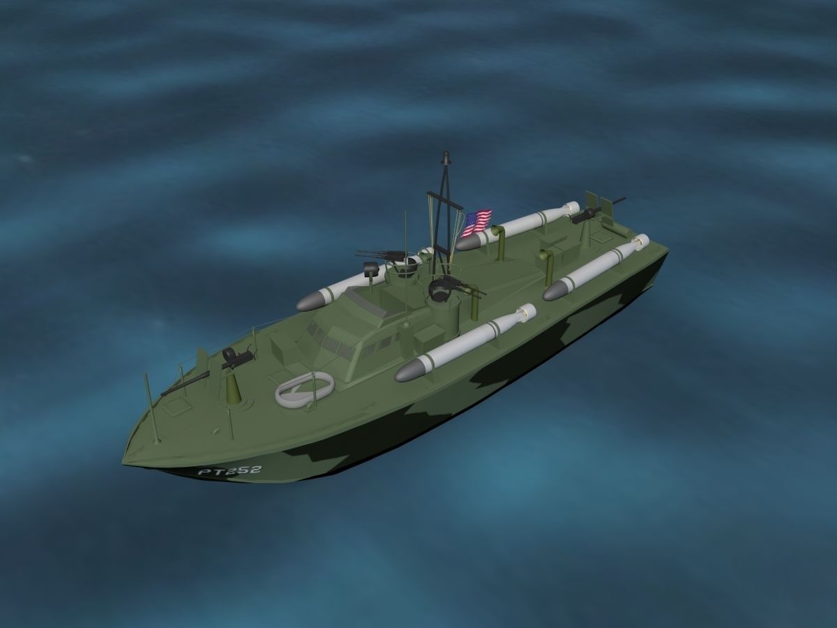 Patrol Torpedo Boat PT252 3D model_10