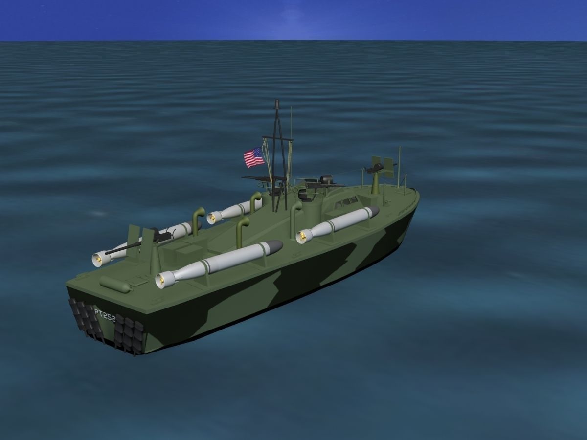 Patrol Torpedo Boat PT252 3D model_5