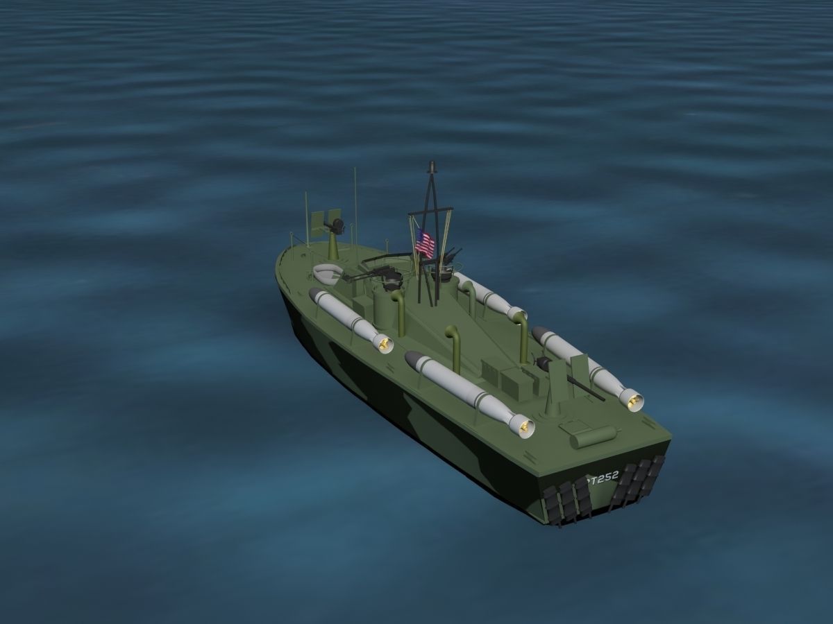 Patrol Torpedo Boat PT252 3D model_8