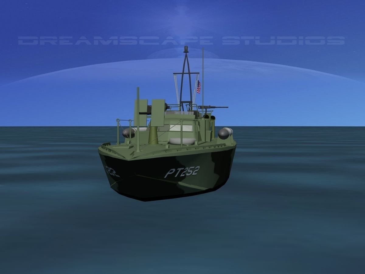 Patrol Torpedo Boat PT252 3D model_1