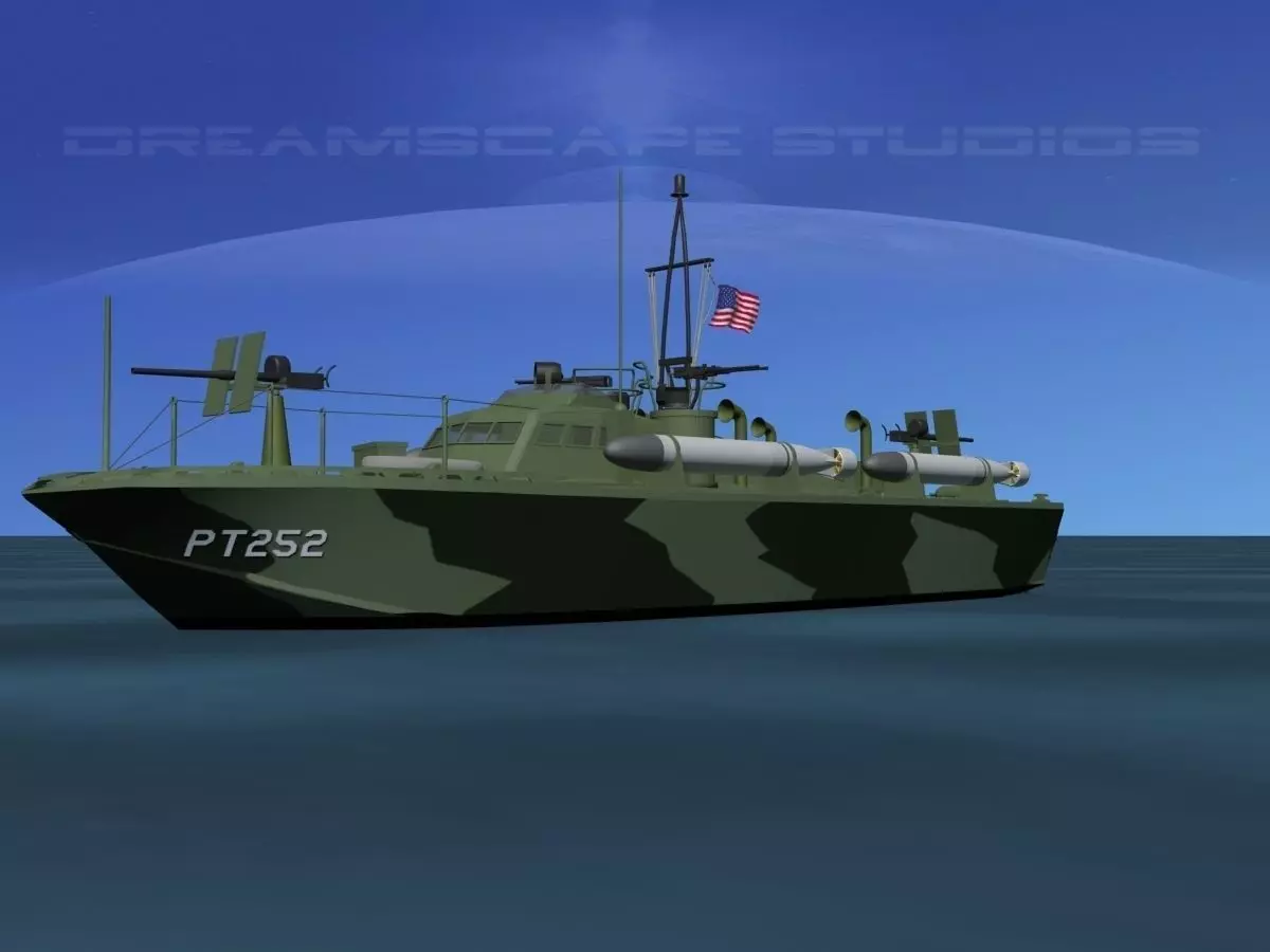 Patrol Torpedo Boat PT252 3D model_0