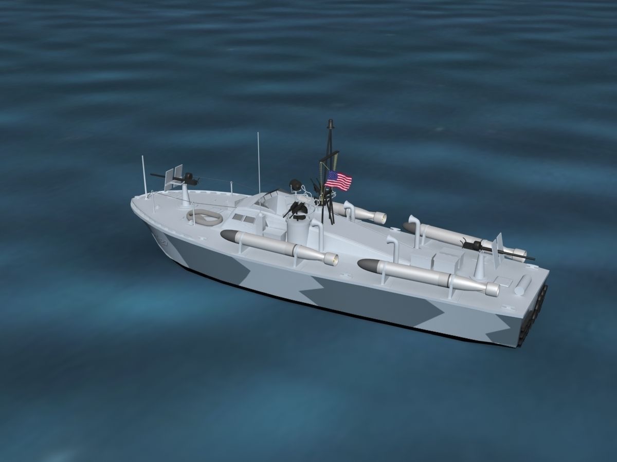 Patrol Torpedo Boat PT427 3D model_7