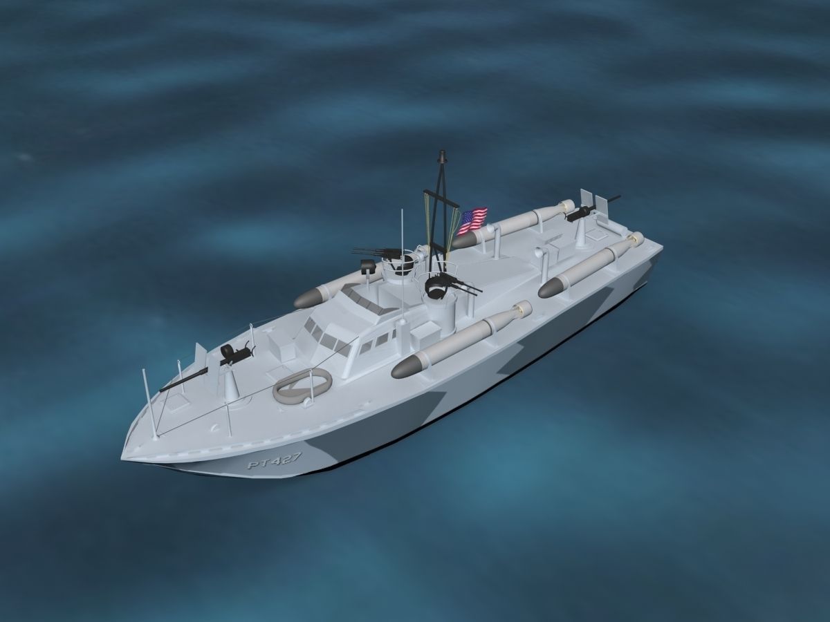 Patrol Torpedo Boat PT427 3D model_10