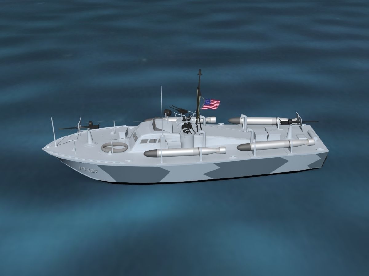 Patrol Torpedo Boat PT427 3D model_9