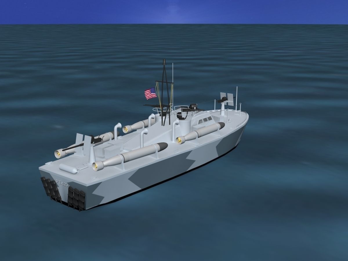 Patrol Torpedo Boat PT427 3D model_8