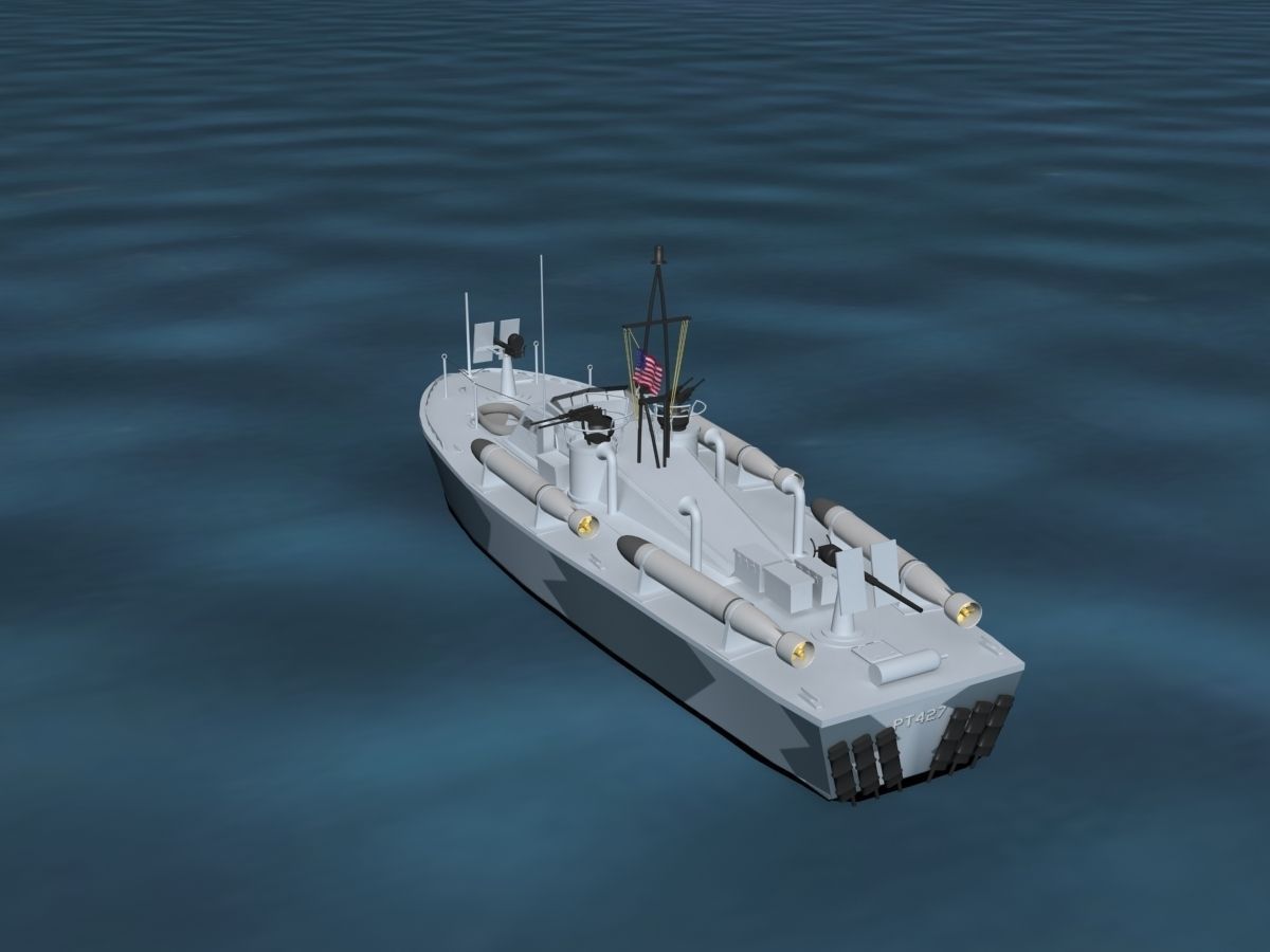 Patrol Torpedo Boat PT427 3D model_5