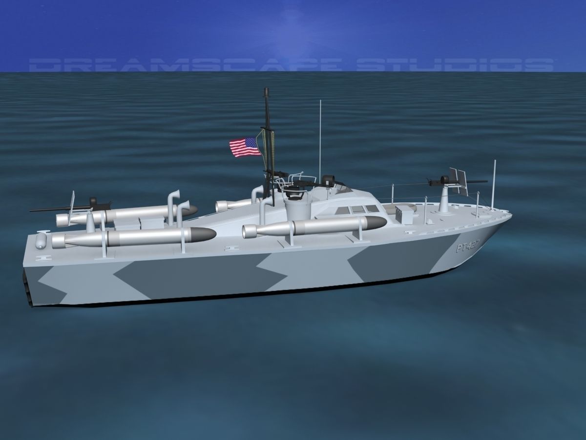 Patrol Torpedo Boat PT427 3D model_4