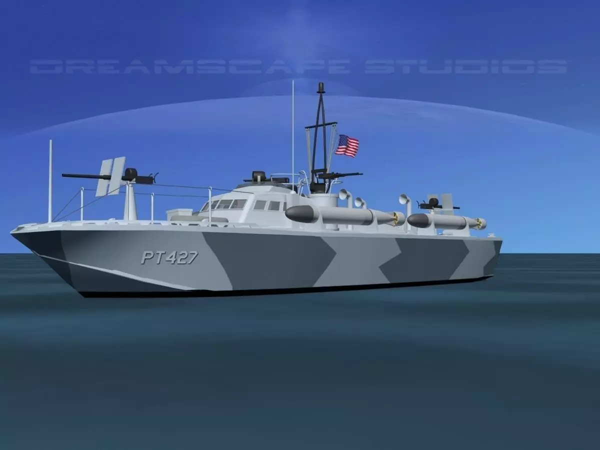 Patrol Torpedo Boat PT427 3D model_0