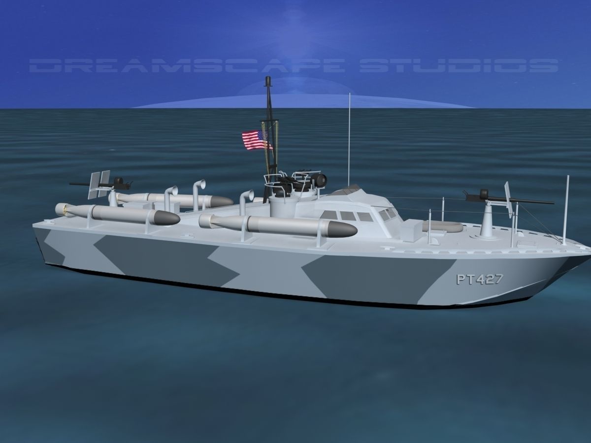 Patrol Torpedo Boat PT427 3D model_3