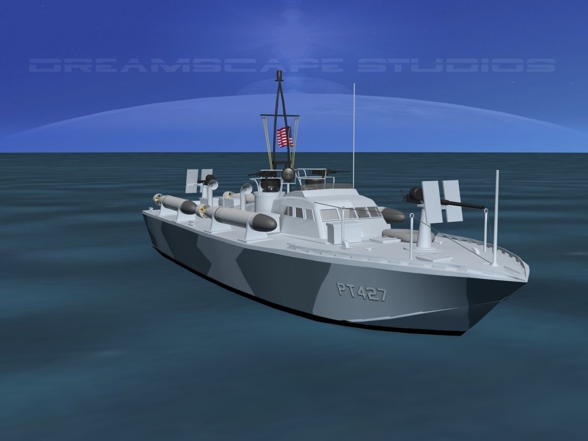 Patrol Torpedo Boat PT427 3D model_2