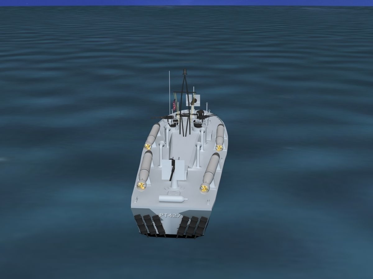 Patrol Torpedo Boat PT427 3D model_6