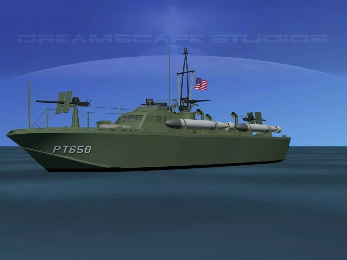 Higgins Class PT Boat PT650 3D model_0