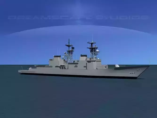 Kidd Class Destoyer DDG 994 USS Callaghan 3D model