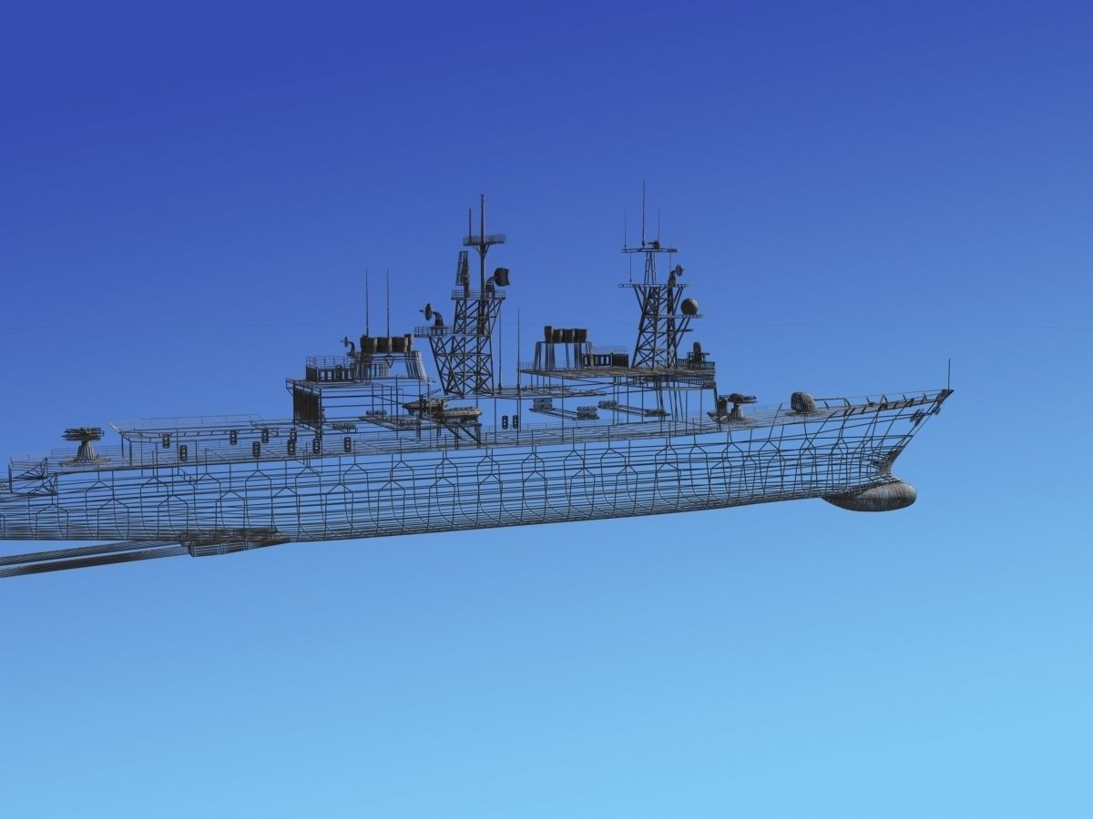 Kidd Class Destoyer DDG 995 USS Scott 3D model_16