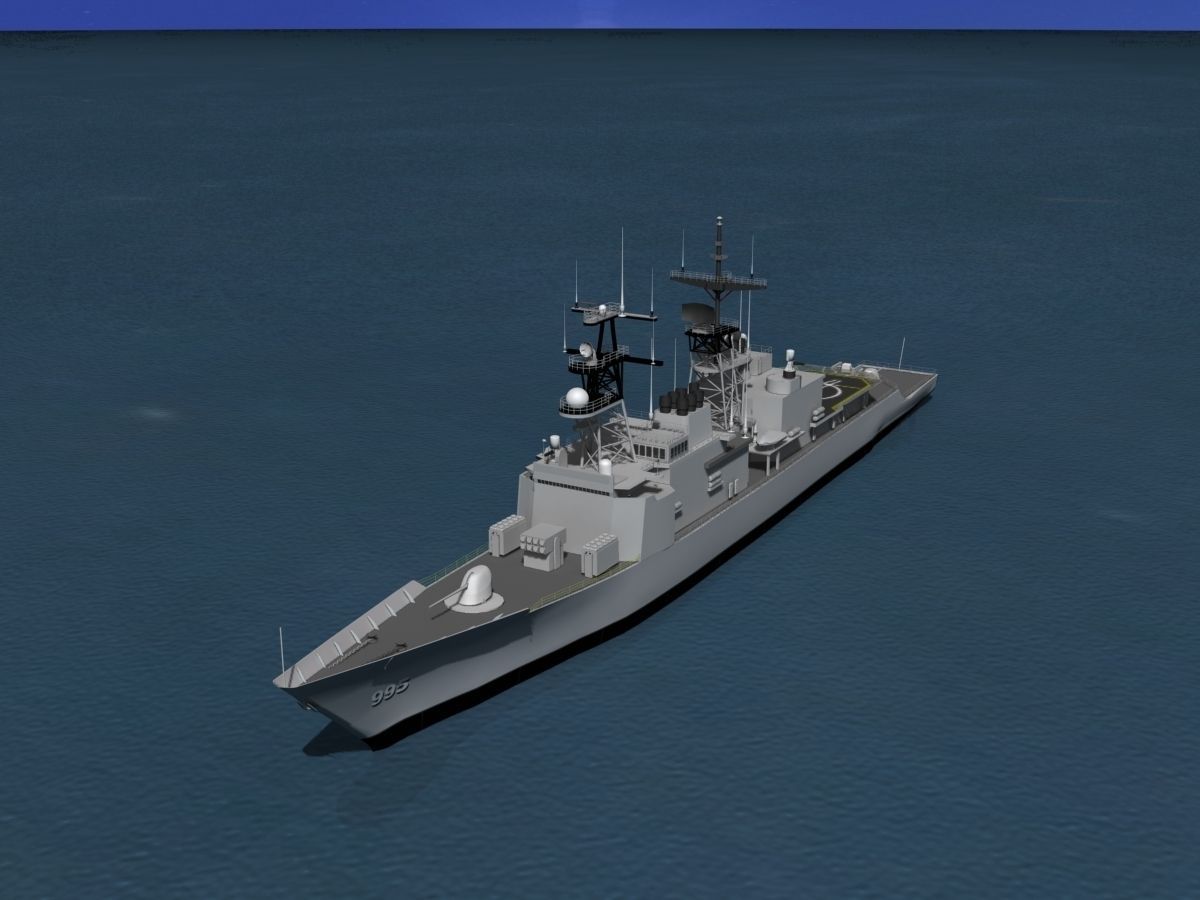Kidd Class Destoyer DDG 995 USS Scott 3D model_12