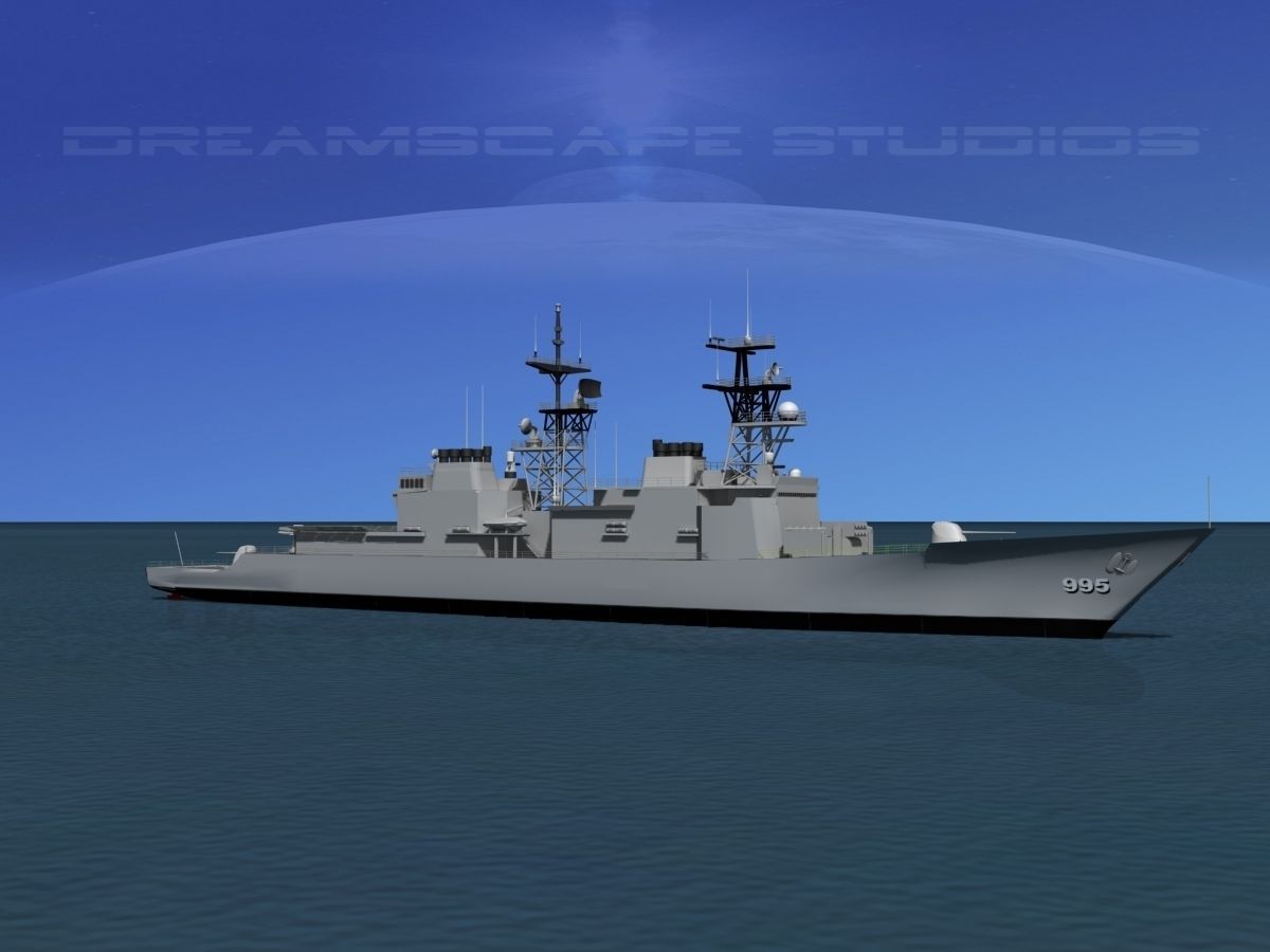 Kidd Class Destoyer DDG 995 USS Scott 3D model_1