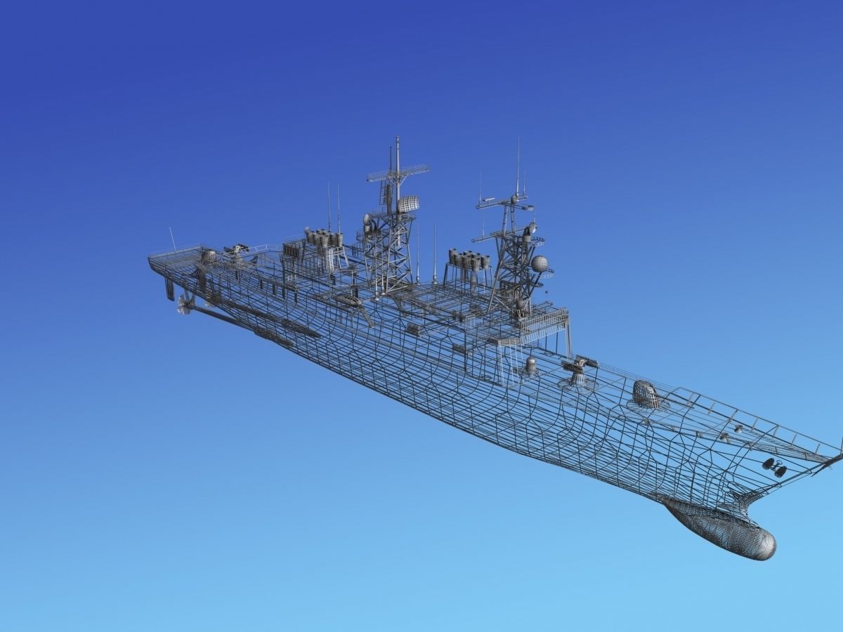 Kidd Class Destoyer DDG 995 USS Scott 3D model_15