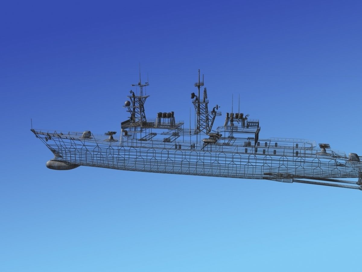 Kidd Class Destoyer DDG 996 USS Chandler 3D model_16