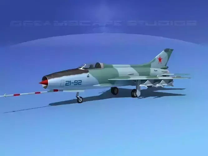 MIG-21 Fishbed V04 3D model