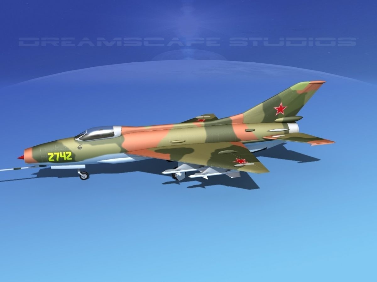 MIG-21 Fishbed V06 3D model_9