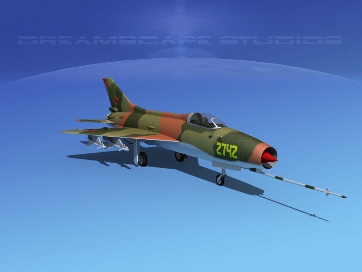 MIG-21 Fishbed V06 3D model_2