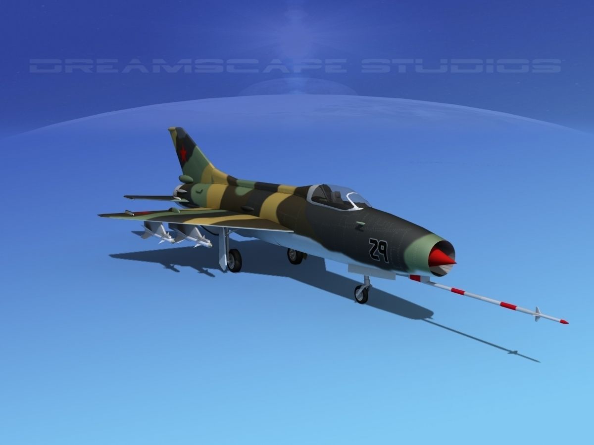 MIG-21 Fishbed V07 3D model_2