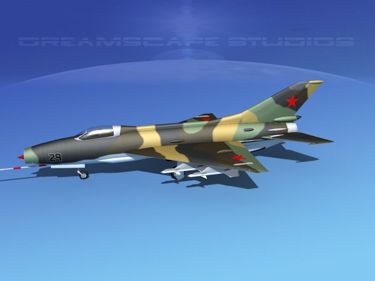 MIG-21 Fishbed V07 3D model_9