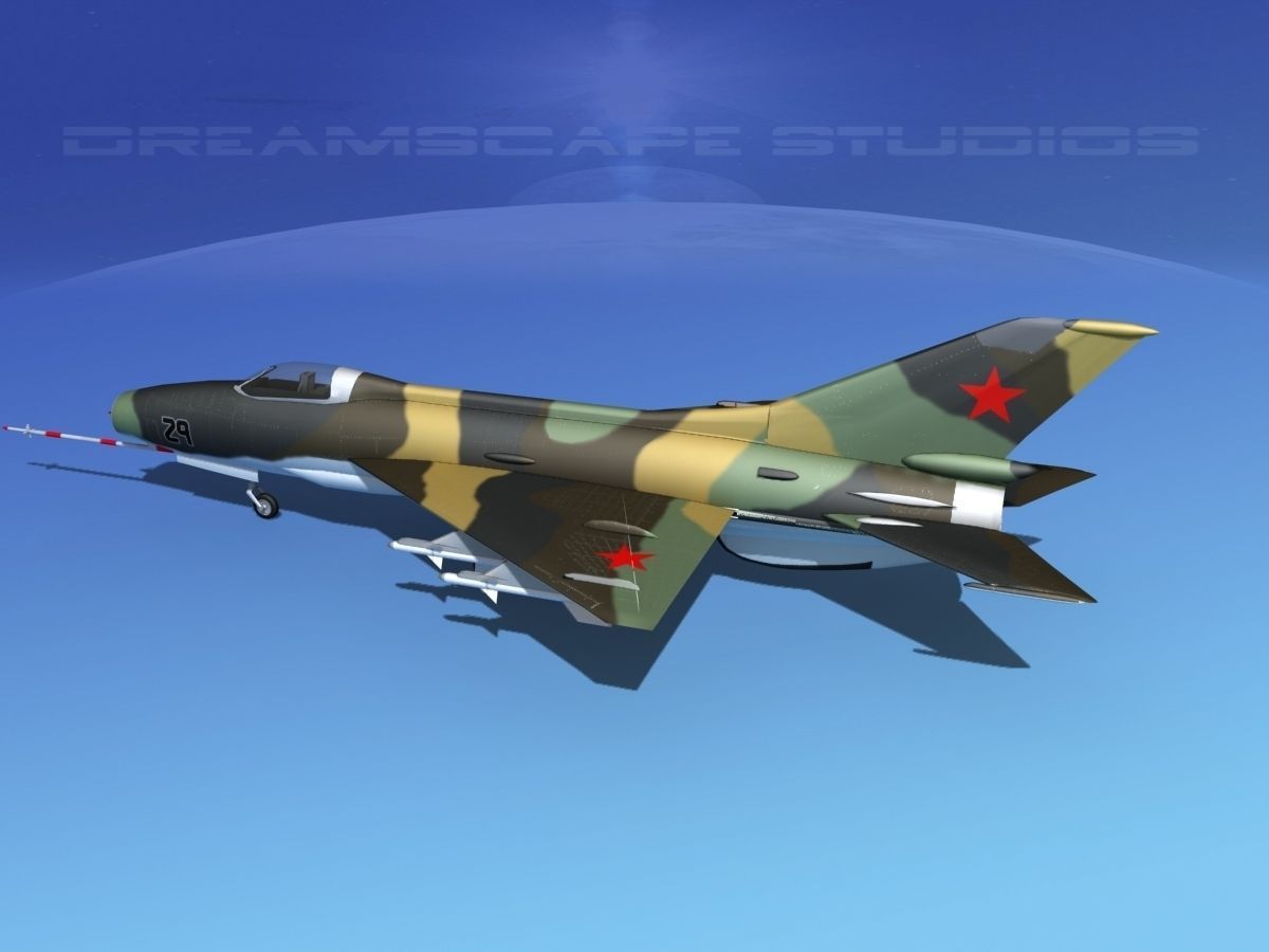 MIG-21 Fishbed V07 3D model_8