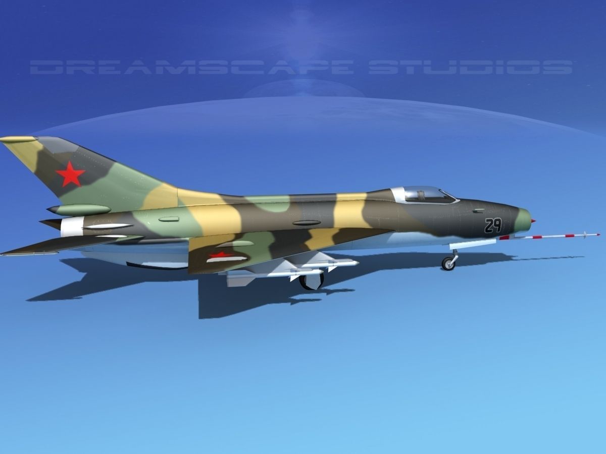 MIG-21 Fishbed V07 3D model_4