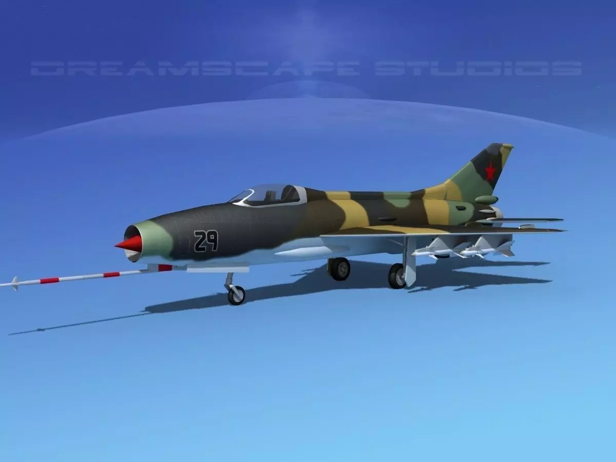 MIG-21 Fishbed V07 3D model_0
