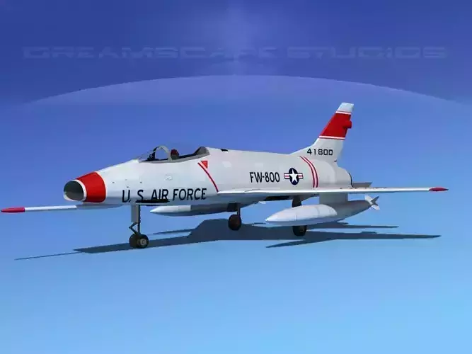 North American F-100D Super Sabre V07 USAF