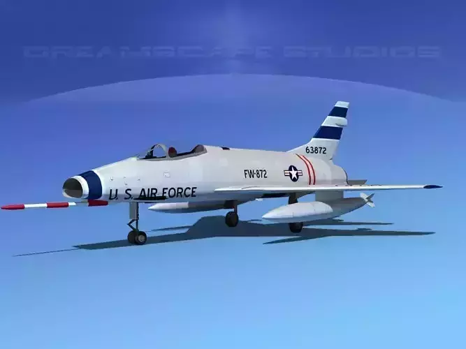 North America F-100D Super Sabre V08 USAF