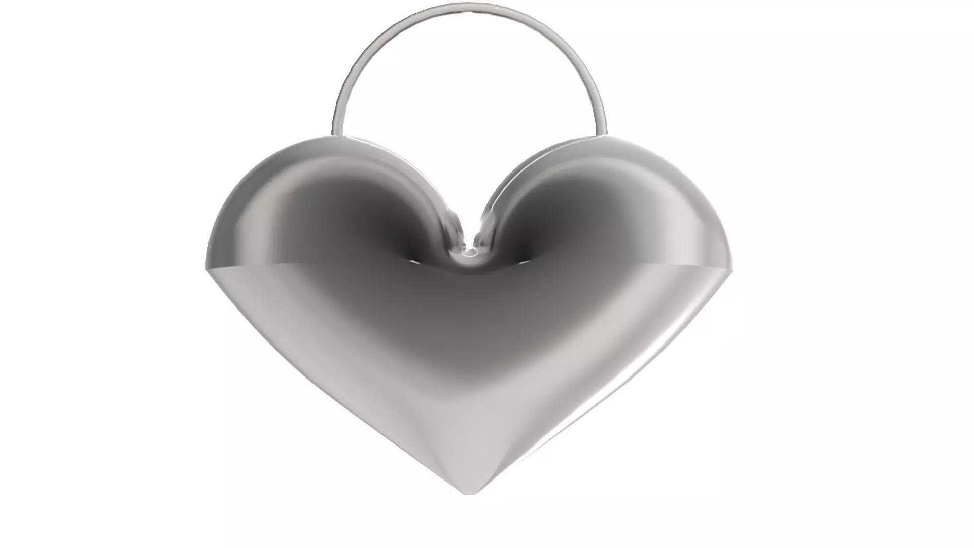 Heart pendant 3D print model_0