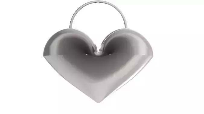 Heart pendant 3D print model