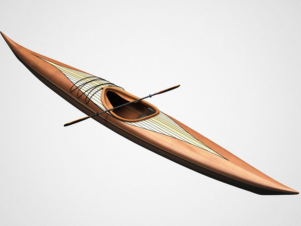 Guillemot kayak 3D model_3