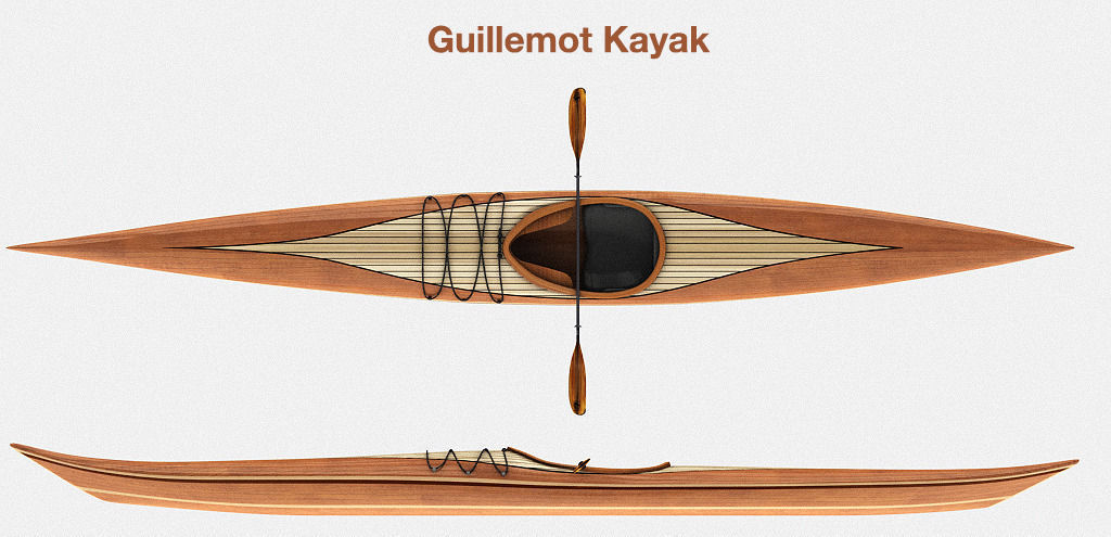 Guillemot kayak 3D model_1
